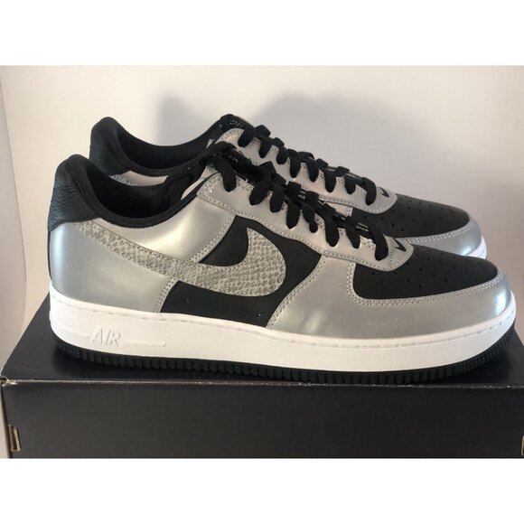 Nike Air Force 1 B Silver Snake 3M 2021 - Picture 5 of 11